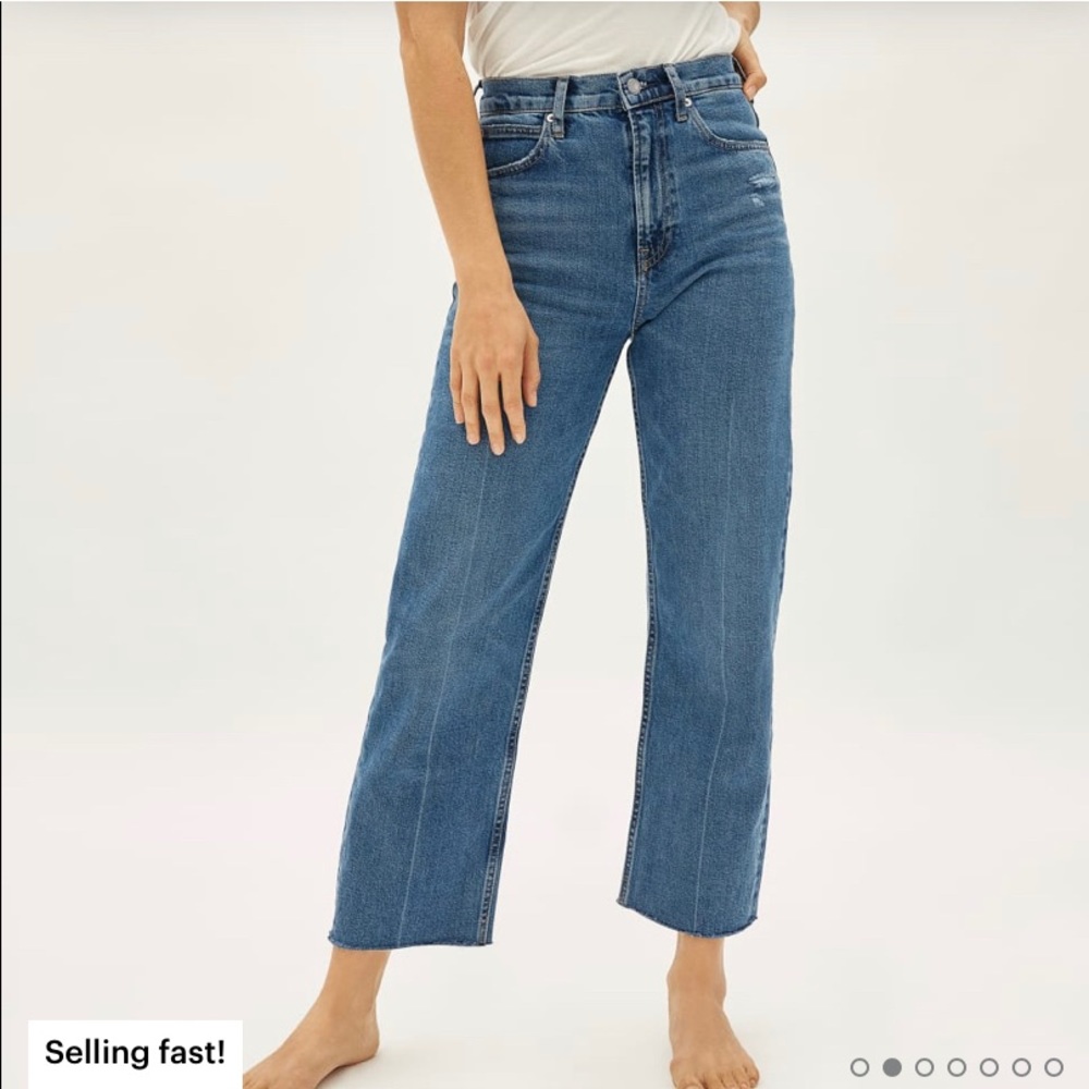 Ever lane way high Jean in distressed blue